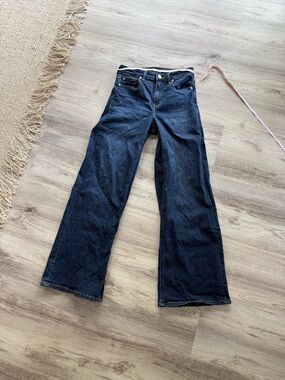 Quince Dark Blue Wide-Leg Jeans